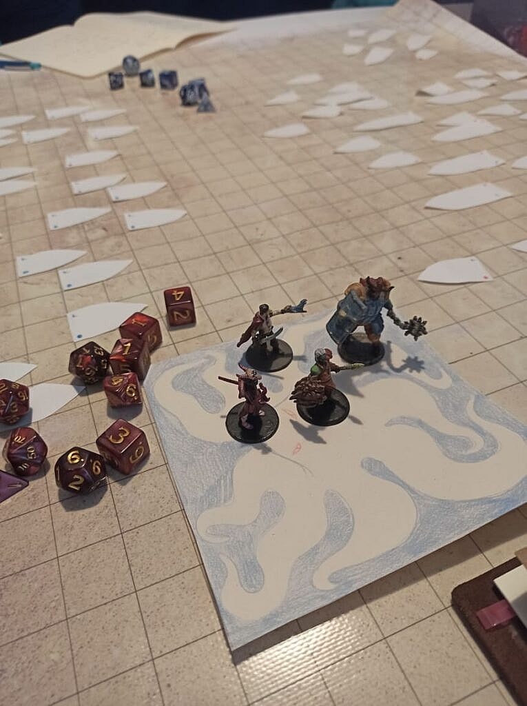 After DND session recap we set out the minis